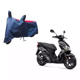 Auto Pearl Waterproof Two Wheeler Cover For Yamaha Jog R (Red & Blue)-picture-12
