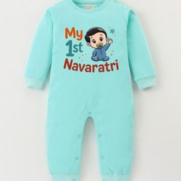 BLUSHES Infants Navaratri Printed Pure Cotton Romper-picture-2