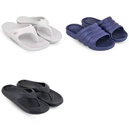 Feel alive Men Pack Of 3 Ultra-Comfortable & Lightweight Flip Flops-picture-15