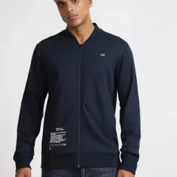 Lee Navy Cotton Slim Fit Printed Sweatshirt-picture-21