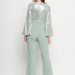 Camla Mint Textured Maxi Jumpsuit image 2