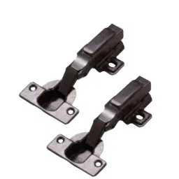 Ebco Thick Door Hinge 40 mm Half Overlay Soft Close, Gun Metal Finish, Size 40 mm, HTD2-SC-GM (Set of 2)-picture-11