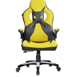 Caddy MISG8 Black & Yellow PU Leatherette Office Chair-picture-41
