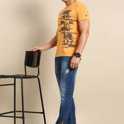 Being Human Men Pure Cotton Brand Logo Printed T-shirt image 5