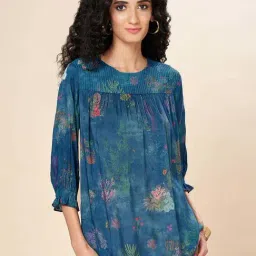 Marigold Lane Blue Printed Tunic-image-22