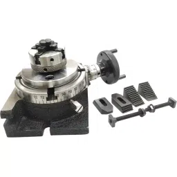 Assorts Quality Precision Rotary Table 100 mm (4 Inch) with M6 Clamp Kit & Small Chuck-picture-12