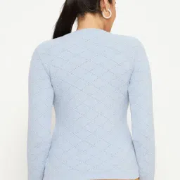 Duke Sky Blue Geometric Print Pullover image 2