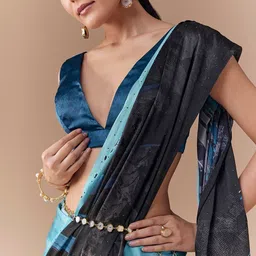 KALKI Fashion Satin Designer Saree image 4