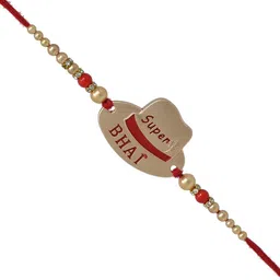 MEIRA JEWELLERY Designer Rakhis With Greeting Card & Roli Chawal-picture-12