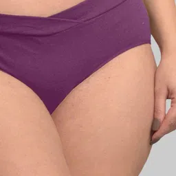 Inner Sense Pack Of 4 Organic Cotton V Band Anti Microbial Maternity Briefs image 4