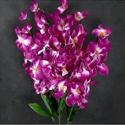 Nutts Purple 10 Pieces Orchid Artificial Flowers image 3