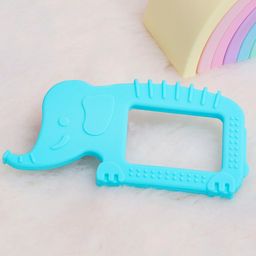 R for Rabbit Silicone Teether Elephant Shape - Blue-picture-48