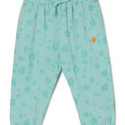 Milou Cotton Floral Printed Pant - Blue-image-40