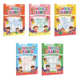 gowoo My First Activity Book Word Search Yellow, Green, Blue, Pink and Orange Edition :- Fun Activity Book For Children, Brain Booster Activity Book for preschoolers | Pack of 5 Activity books-picture-10