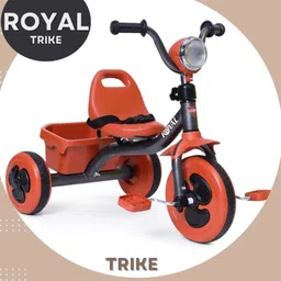 funride Fun Ride Royal Kids Tricycle - Front Headlight, Musical - 1 Year to 5 Years - Trike for Indoor and Outdoor - Up to 30 Kgs - Made in India image 2