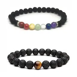 BEECELL CREATION Set Of 2 Artificial Beaded Elasticated Bracelets-picture-42