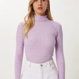 Happiness istanbul Women Ribbed Pullover-picture-10