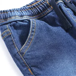 Babyoye Cotton Woven Full Length Cut & Sew Jeans - Blue image 3