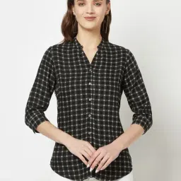 Crimsoune Club Black Chequered Shirt-image-67