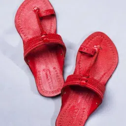 Kalapuri Women's Cherry Kolhapuri Sandals-image-30