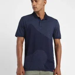 Levi's Navy Blue Cotton Regular Fit Printed Polo T-Shirt-picture-19