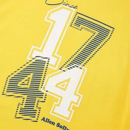 Allen Solly Junior Boys Typography Printed Round Neck Pure Cotton T-shirt image 4