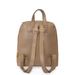 United Colors of Benetton Taupe Kaspar Textured Backpack image 3