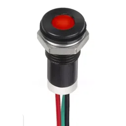RS PRO Red, Yellow Panel Mount Indicator 24V DC, Mounting Hole Size 8 mm, Termination Type Lead Wires, IP Rating IP67, Model No 2494326 image 3
