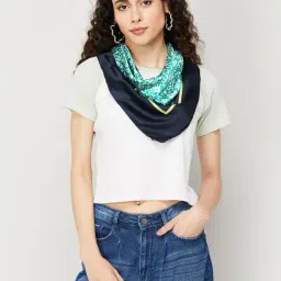 Ginger by Lifestyle Green & Navy Printed Stole-image-37