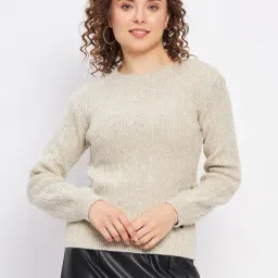 Duke Beige Self Design Pullover-picture-20
