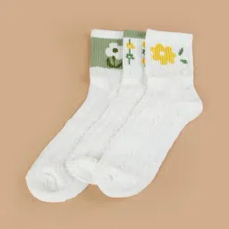 Ginger by Lifestyle White Printed Socks-picture-27