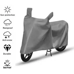 Auto Pearl Two Wheeler Cover with Bag for Yamaha SZ R, Silver image 2