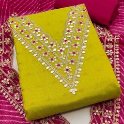 MANVAA Floral Embellished Unstitched Dress Material-image-52
