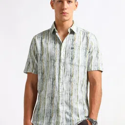 Arrow Sport Printed Spread Collar Pure Cotton Shirt-picture-20