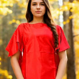 Bucciato Private Limited Flared Sleeves Satin Top-image-88