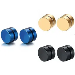 Crazy Fashion Pack Of 3 Contemporary Studs Earrings-picture-37