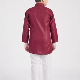 SQS Boys Slim Fit Full Sleeve Cotton Sequinned Kurta image 2