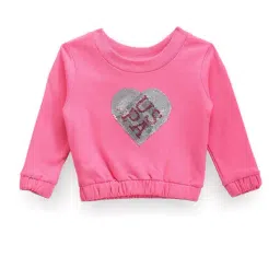 U.S. Polo Assn. Kids Pink Embellished Full Sleeves Sweatshirt-image-28