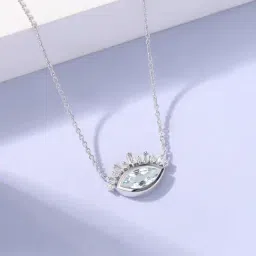 Ornate Jewels 925 Sterling Silver Blue Evil Eye Necklace for Women-picture-28