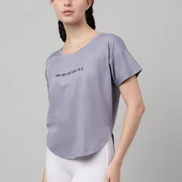 MKH Women Typography Printed Dri-FIT T-shirt image 5