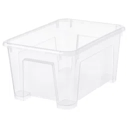ikea samla Box, transparent, 28x19x14 cm/5 l image 1
