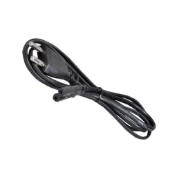 CRYSTONICS Power Cord 1.5m 2 Pin Power Cable Cord - Laptop Adapter/Camera/Printer/Charger (Black) image 3