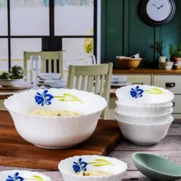 Cello White Opalware Pudding Bowl - Set Of 7 image 5