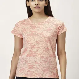 Ajile by Pantaloons Pink Cotton Printed Sports T-Shirt-picture-21