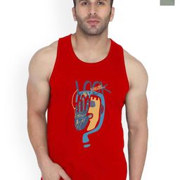 SLOWLORIS Men Pack Of 2 Printed Combed Cotton Gym VSL26 CMB(LOOK RED)(OVRTNK LGTGREEN)-picture-15