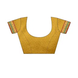 Sangria Yellow Poly Georgette Printed Sarees image 4