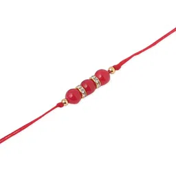 Anouk Set Of 3 Beaded Rakhis With Greeting Card Roli Chawal image 4