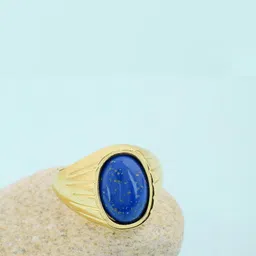 missmister Goldplated Lapis Lazuli Fashion Finger ring Men Women stylish-picture-31