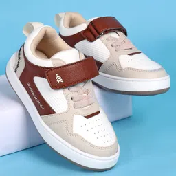 Pine Kids Velcro Closure Casual Shoes - Beige-image-30
