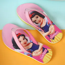 Kidsville Disney Princess Featuring Snow White Designed Flip Flops - Pink-image-79
